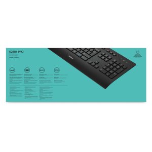 Logitech K280e - Standard - Wired - USB - AZERTY - Black