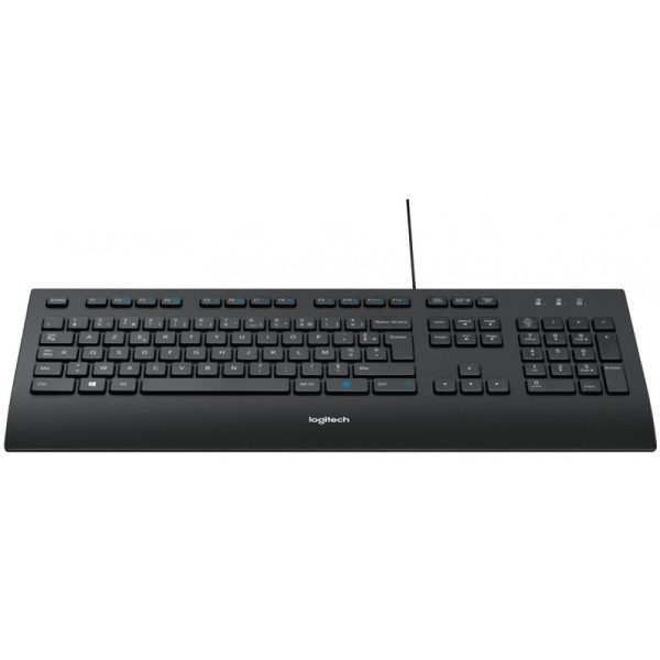 Logitech K280e - Standard - Wired - USB - AZERTY - Black - Image 3