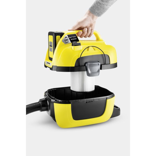 Kärcher 1.198-301.0 - 230 W - Cylinder vacuum - Dry - Dust bag - 7 L - Black - Yellow - Image 3