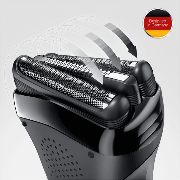 Braun Series 3 21B Electric Shaver Head Replacement Cassette – Black - Black - Plastic - Metal - Germany - geschikt voor de scheerapparaten 300s - 301s - 310s - 22 mm - 80 mm - Image 4