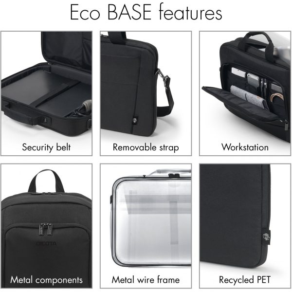 Dicota Eco Slim Case BASE - Briefcase - 31.8 cm (12.5") - Shoulder strap - 320 g - Image 2