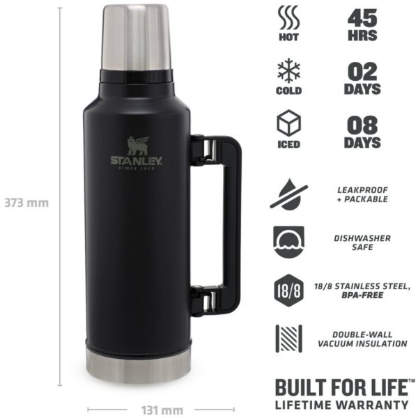 Black & Decker Classic Bottle XL 1,9 L Matte Black Pebble - Image 3