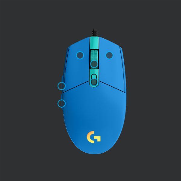 Logitech G G203 lightsync - USB Type-A - 8000 DPI - 1 ms - Blue - Image 6