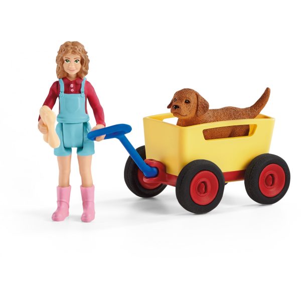 Schleich Farm Life Puppy Wagon Ride - 3 yr(s) - Boy/Girl - Farm World - Multicolour