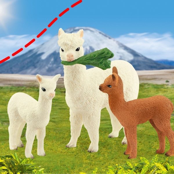 Schleich Wild Life Alpakafamilie| 42544 - Image 4