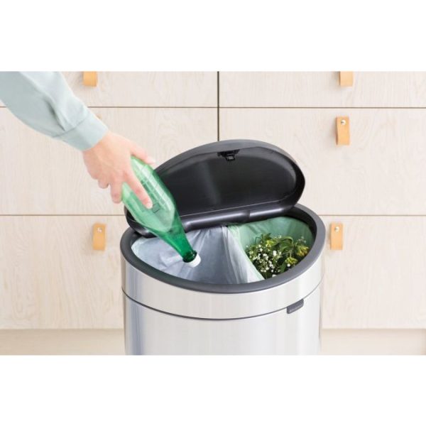 Brabantia Mülleimer Touch Bin New,recycle, 23+10 L Stahl matt - Image 2