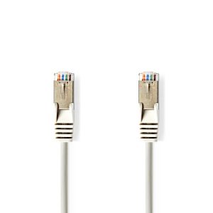 CAT5e Cable | SF/UTP | RJ45 Male | RJ45 Male | 1.50 m | Round | PVC | Grey | Label