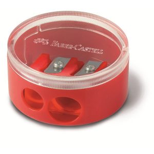 FABER-CASTELL 185418 - Manual pencil sharpener - Black,Blue,Red