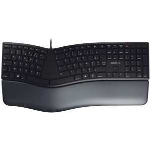 Cherry KC 4500 ERGO - Full-size (100%) - USB - AZERTY - Black