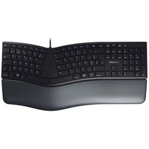 Cherry KC 4500 ERGO - Full-size (100%) - USB - AZERTY - Black