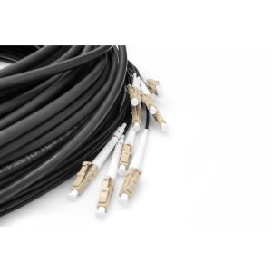 DIGITUS Pre-assembled Fiberglass Universal Breakout Cable, Multi Mode OM4, 12 Fibers, LC/UPC - LC/UPC