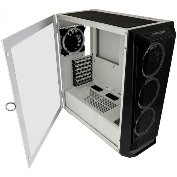 LC-Power Geh Midi Gaming 805BW-ON Holo-1_X Hartglas - Case - ATX - Image 14