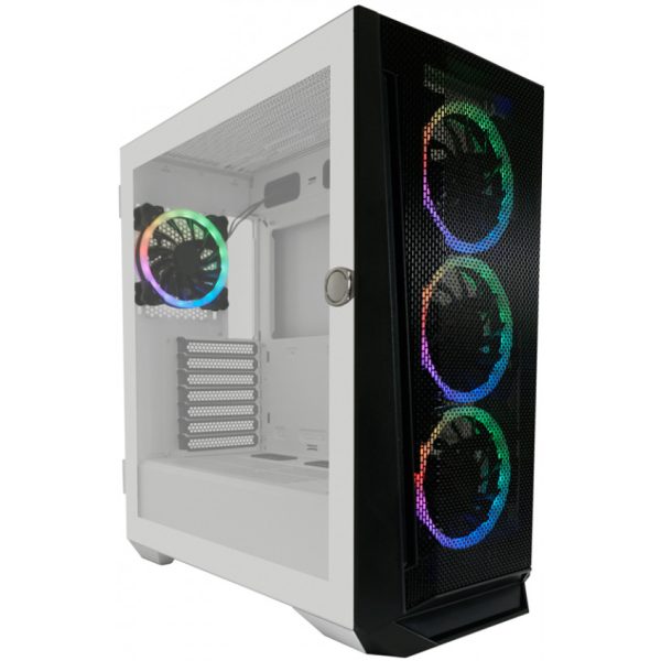 LC-Power Geh Midi Gaming 805BW-ON Holo-1_X Hartglas - Case - ATX - Image 3