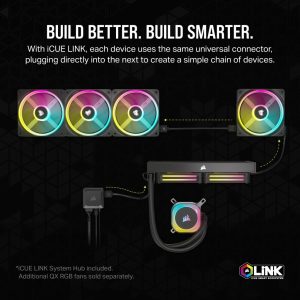 Corsair WAK Cooling iCUE Link H100i RGB AIO 240mm - Processor cooler - AMD Socket AM4 (Ryzen)