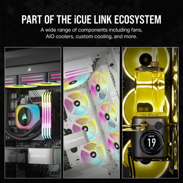 Corsair WAK Cooling iCUE Link H100i RGB AIO 240mm - Processor cooler - AMD Socket AM4 (Ryzen) - Image 13