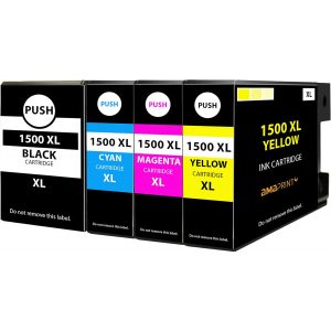 Ink Cartridge, Compatible, Replaces Canon PGI-1500 PC-1500 Compatible mit Canon PGI-1500 Ink Cartridge BK/C/M/Y Multipack 4 pcs-- Tintenpatrone CANON PGI-1500 Ink Cartridge - BK/C/M/Y for Canon Maxify MB2000 MB2050 MB2100 MB2150 MB2155 MB2300 MB2350 MB270