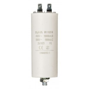 Capacitor 25.0uf / 450 v + Aarde