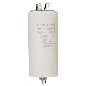 Capacitor 40.0uf / 450 v + Aarde