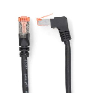 CAT6 Network Cable | RJ45 Male | RJ45 Male | SF/UTP | 1.00 m | Round | LSZH | Black | Envelope