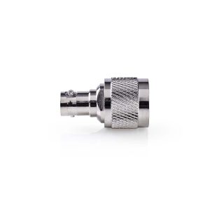 Satellite & Antenna Adapter | N Male | BNC Female | Nickel Plated | 50 Ohm | Straight | Metal | Silver | 10 pcs | Envelope