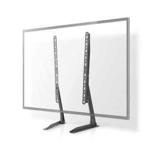 Fixed TV Desk Stand | 13 - 70 " | Maximum supported screen weight: 50 kg | Adjustable pre-fixed heights | Steel | Black