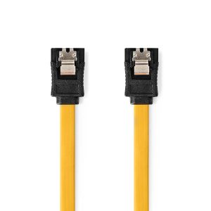 SATA Cable | 6 Gbps | SATA 7-Pin Female | SATA 7-Pin Female | Nickel Plated | 1.00 m | Flat | PVC | Yellow | Box