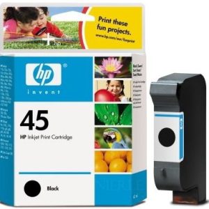 HP Ink Cartridge HP 45, Original, 42 ml, 930 Pages, Black