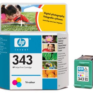 HP Ink Cartridge HP 343, Original, 7 ml, 260 Pages, Tri-Colour