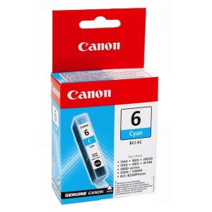 Canon Ink Cartridge BCI-6C, Original, 13 ml, 280 Pages, Cyan
