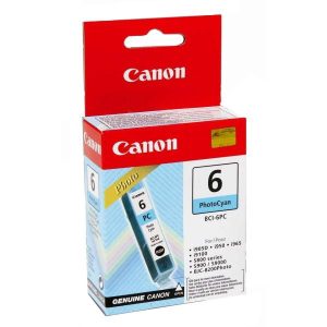 Canon Ink Cartridge BCI-6PC, Original, 13 ml, 280 Pages, Foto cyan