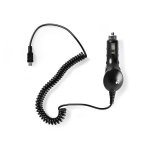 Car Charger | 1.0 A | Fixed cable | Micro USB | Black
