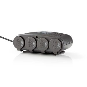 Nedis Universal DC Power Adapter | 5/12 VDC | Car charger/USB | 4-Way