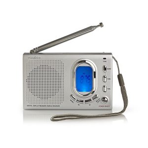 FM Radio | 1.5W | World Receiver | Alarm function | Grey