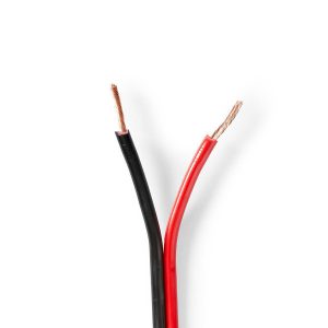 Speaker Cable | 2x 1.50 mm2 | 100 m | Reel | Black/Red