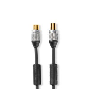Coaxial Cable 90 dB | IEC (Coax) Male - IEC (Coax) Female | 10.0 m | Anthracite