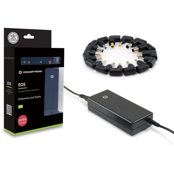 Conceptronic Ladegerät Universal Notebook DC 12~20V 90W sw - Image 2