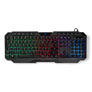 Wired Gaming Keyboard | USB Type-A | Membrane Keys | LED | AZERTY | FR Layout | Power cable length: 1.30 m | Multimedia