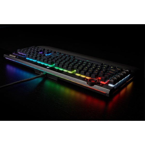 Corsair K100 RGB Optical-Mechanical Gaming - Standard - USB - Opto-mechanical key switch - QWERTZ - RGB LED - Black - Image 15