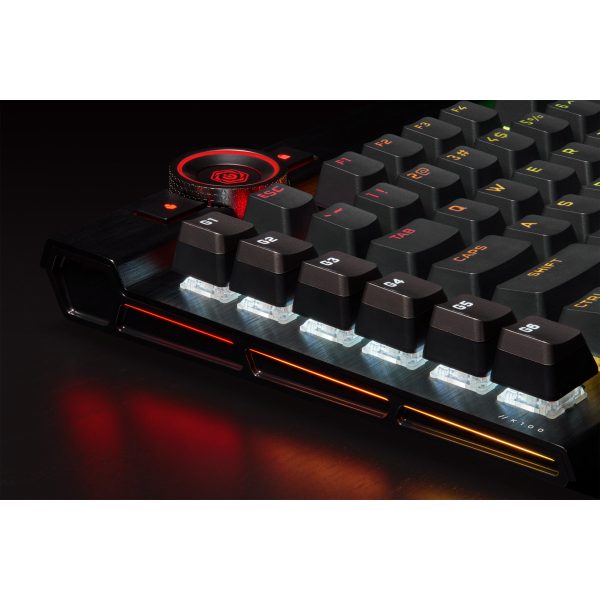Corsair K100 RGB Optical-Mechanical Gaming - Standard - USB - Opto-mechanical key switch - QWERTZ - RGB LED - Black - Image 20