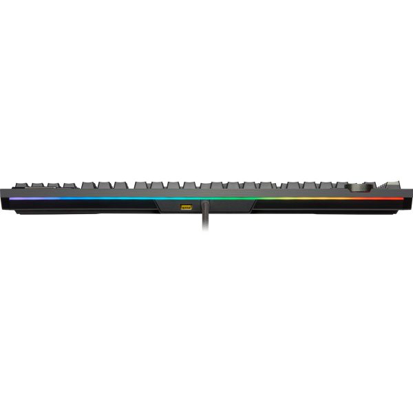 Corsair K100 RGB Optical-Mechanical Gaming - Standard - USB - Opto-mechanical key switch - QWERTZ - RGB LED - Black - Image 7