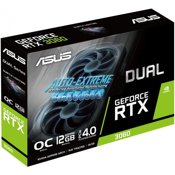 ASUS Dual NVIDIA GeForce RTX 3060 V2 OC Edition 12GB GDDR6 Gaming Graphics Card PCIe 4.0 - Image 2