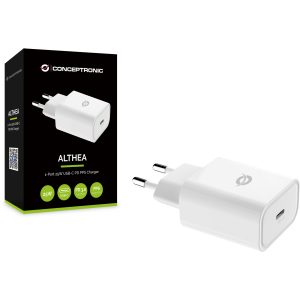 Conceptronic Ladegerät 1Port 25W USB-C PD 1.3A weiß