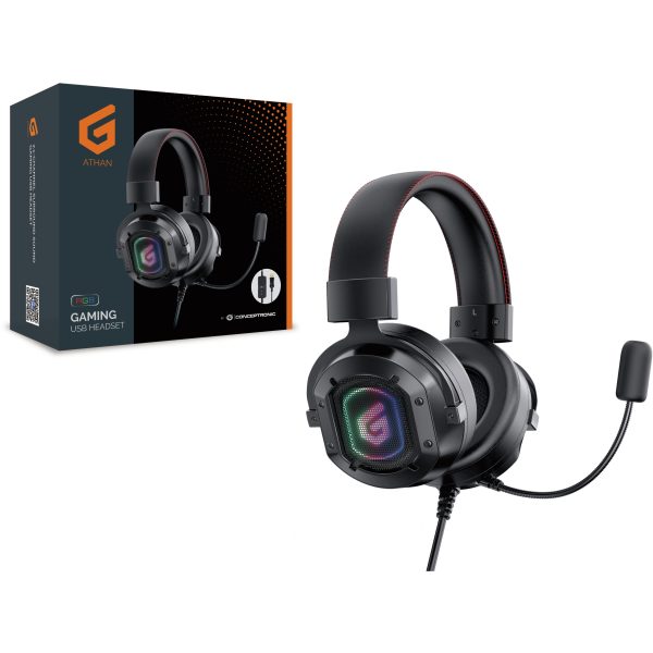 Conceptronic Headset USB 2.2m Kabel Mikro Lautreg. 7.1sound - Image 2
