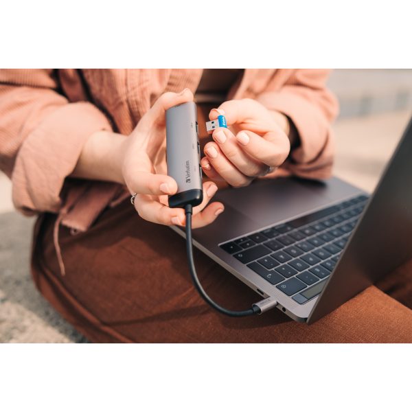 Verbatim USB-C Multiport Hub Four Port USB 3.2 Gen 1 - Hub - USB 3.0 - Image 2