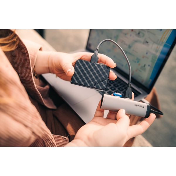 Verbatim USB-C Multiport Hub Four Port USB 3.2 Gen 1 - Hub - USB 3.0 - Image 3