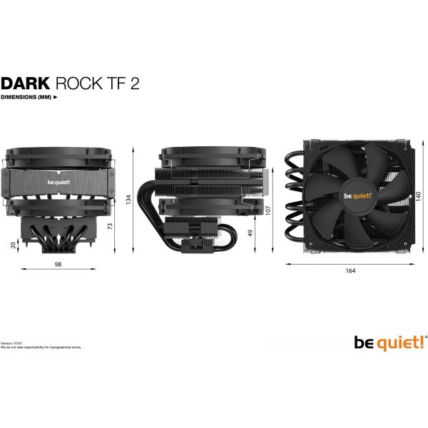 Be Quiet! Kühler Dark Rock TF 2 - Processor cooler - AMD Socket AM3 (Ph. II/Ath. II) - Image 2