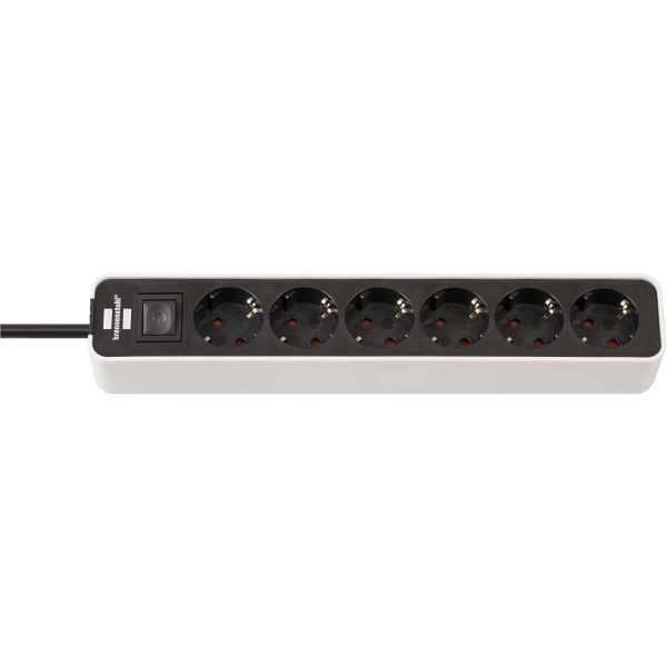 Brennenstuhl 1153260020 - 1.5 m - 6 AC outlet(s) - IP20 - Black,White - 350 mm - 70 mm - Image 2