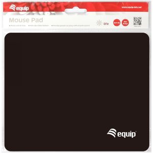 Equip Mouse Pad - Black - Monotone - Nylon,Rubber - Non-slip base