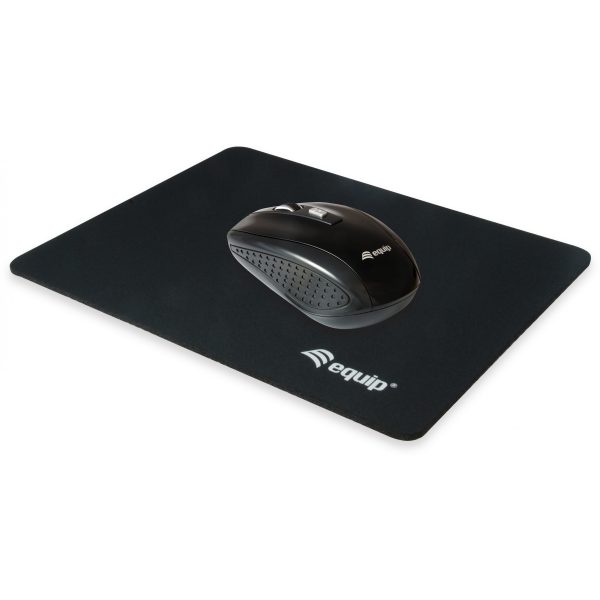 Equip Mouse Pad - Black - Monotone - Nylon,Rubber - Non-slip base - Image 3