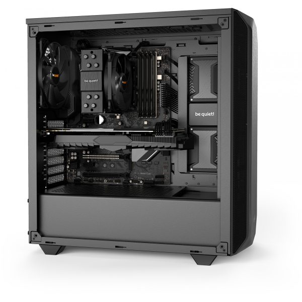 Be Quiet! Pure Base 500 Black - Tower - PC - Black - ATX - Mini-ATX - Mini-ITX - ABS synthetics - Steel - 19 cm - Image 3
